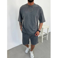 Oversize костюм з вивареної тканини