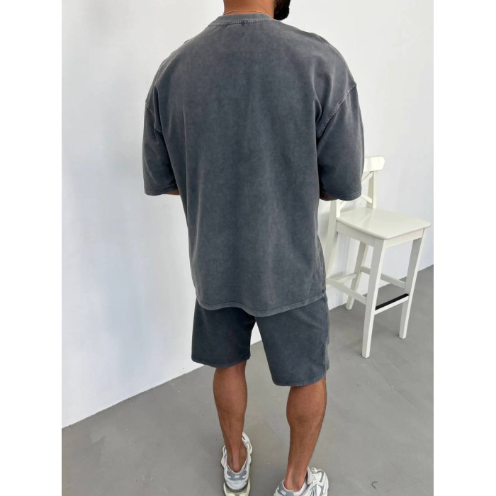 Oversize костюм з вивареної тканини