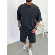 Oversize костюм з вивареної тканини