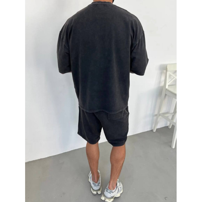 Oversize костюм з вивареної тканини