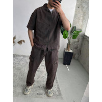 Літній oversize костюм сорочка+штани