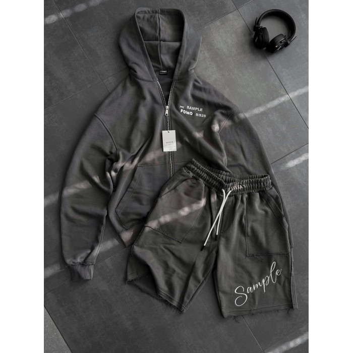 Oversize костюм з вишивкою