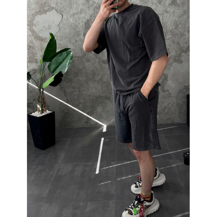 Oversize костюм з вивареної тканини
