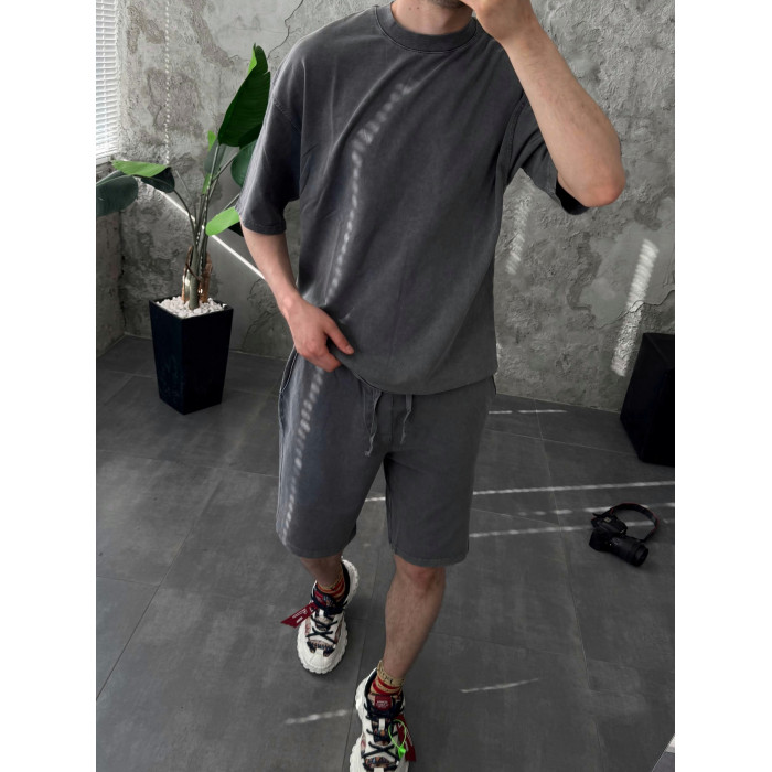 Oversize костюм з вивареної тканини