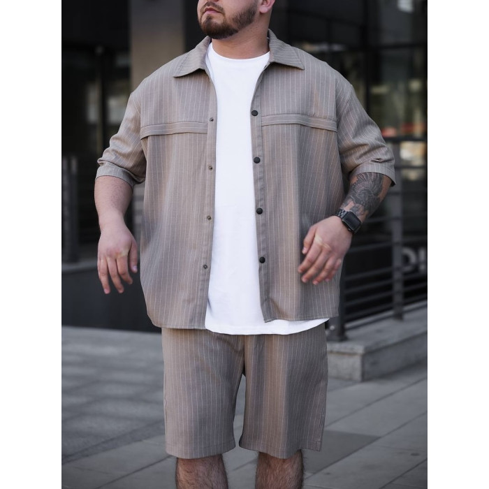 Літній oversize костюм у смужку