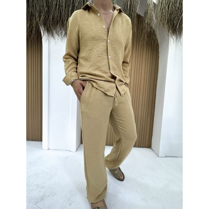 Лляний oversize костюм