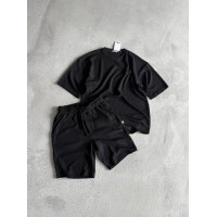 Літній oversize костюм у рубчик