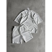 Літній oversize костюм у рубчик