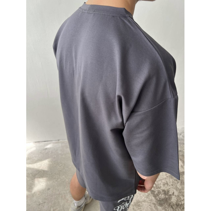Літній oversize костюм з принтом