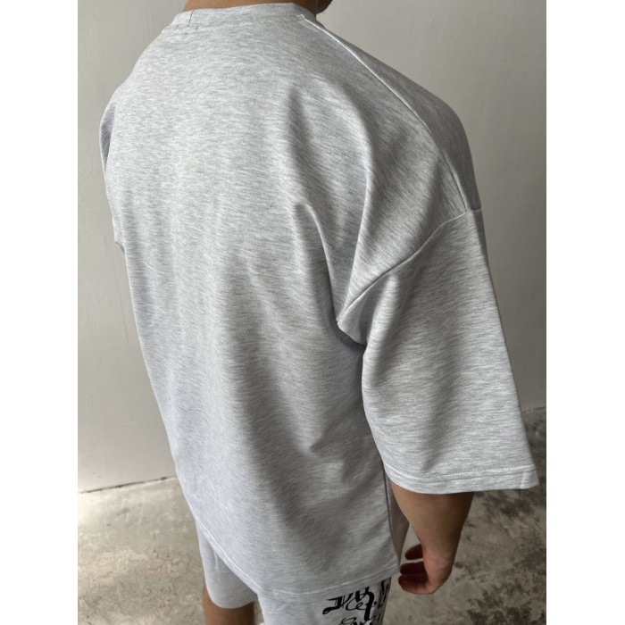 Літній oversize костюм з принтом