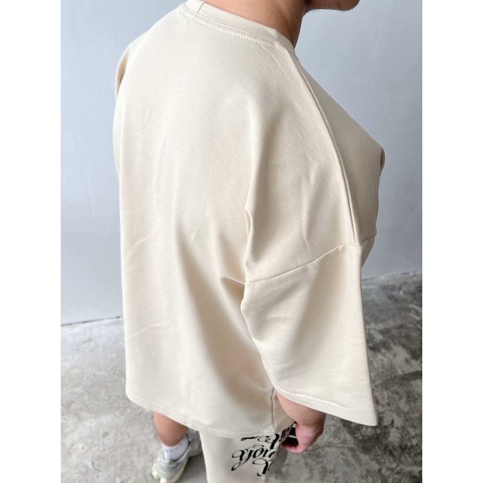 Літній oversize костюм з принтом