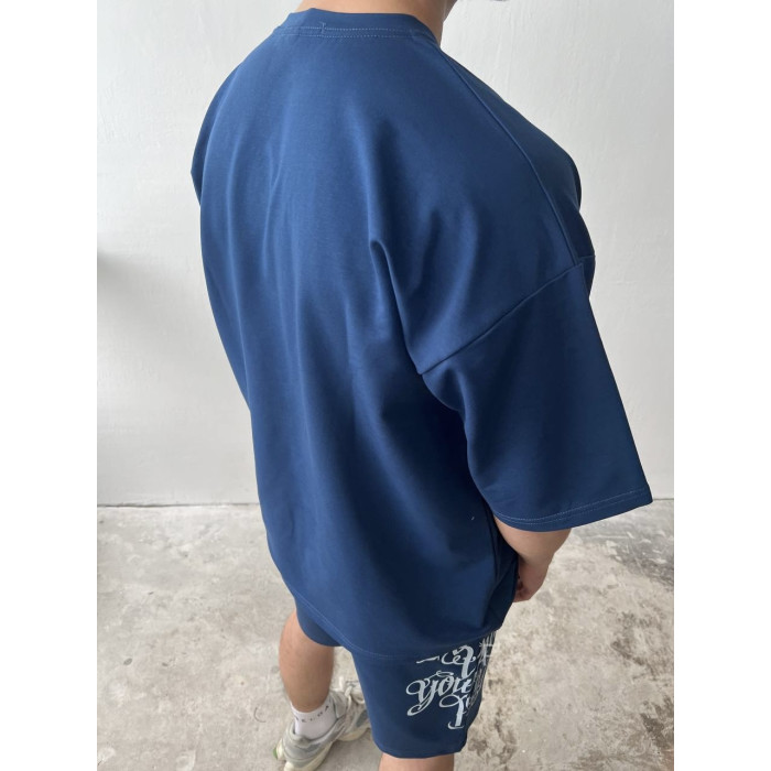 Літній oversize костюм з принтом