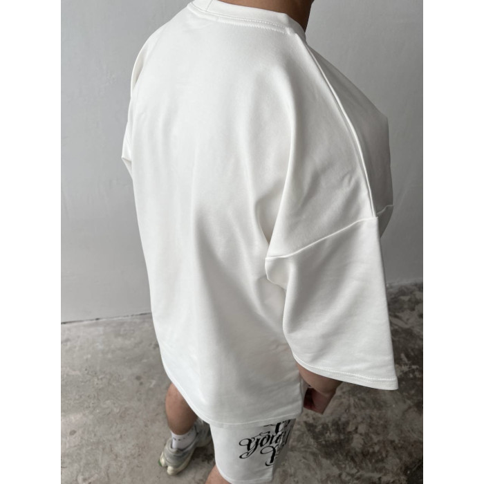Літній oversize костюм з принтом