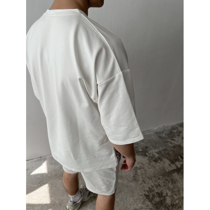 Літній oversize костюм з принтом