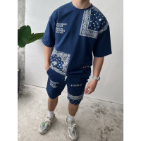 Літній oversize костюм з принтом