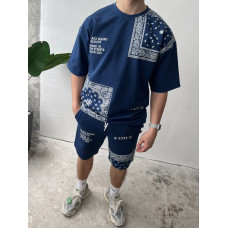 Літній oversize костюм з принтом