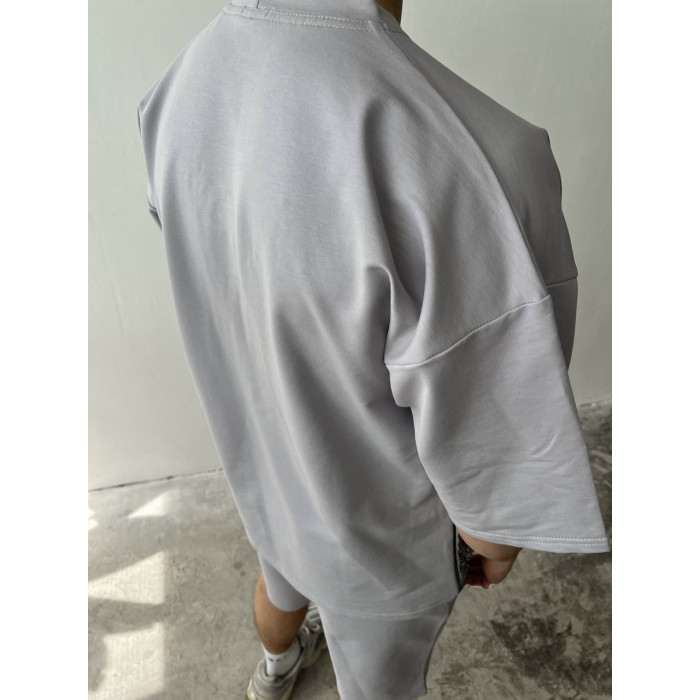 Літній oversize костюм з принтом