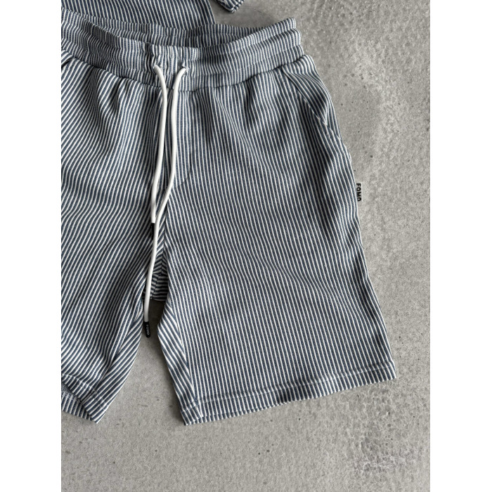 Літній oversize костюм у рубчик