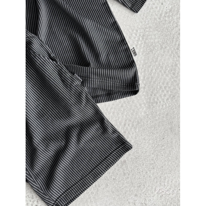 Літній oversize костюм у рубчик