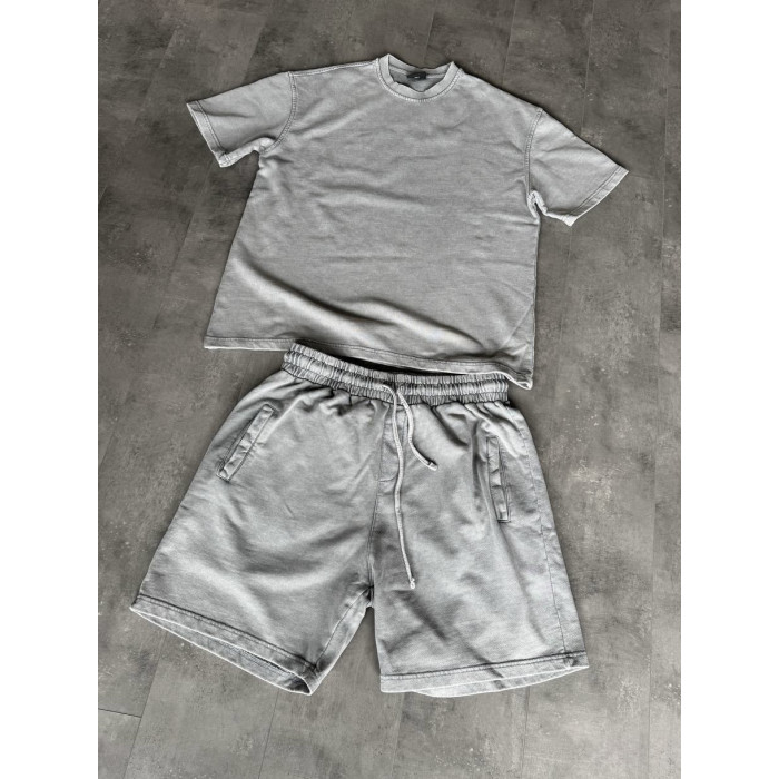 Oversize костюм з вивареної тканини