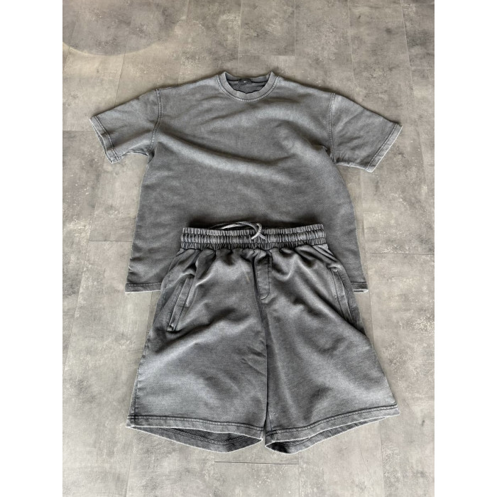 Oversize костюм з вивареної тканини