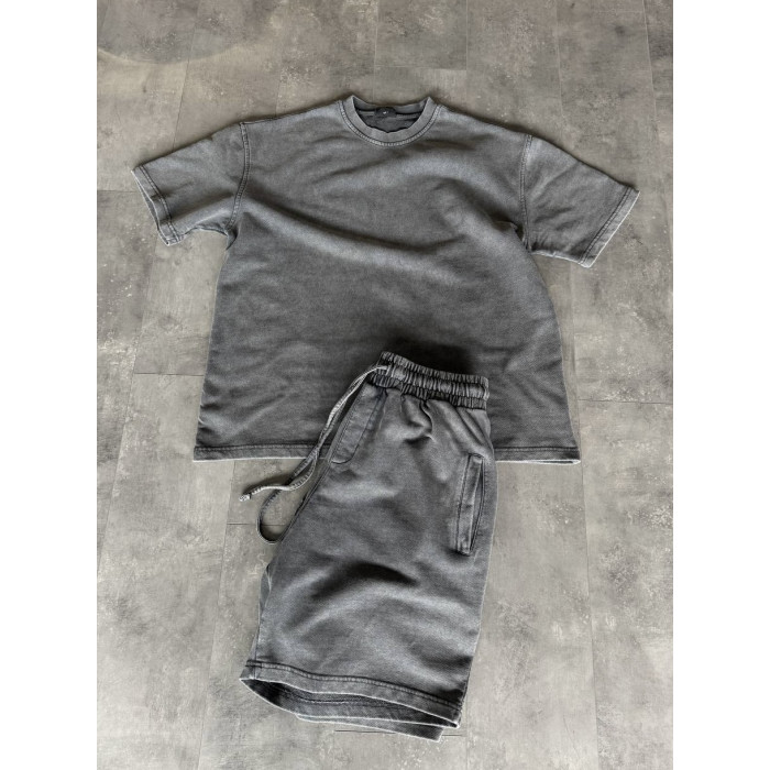 Oversize костюм з вивареної тканини