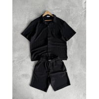 Літній oversize костюм у рубчик