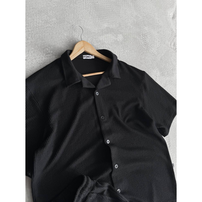Літній oversize костюм у рубчик