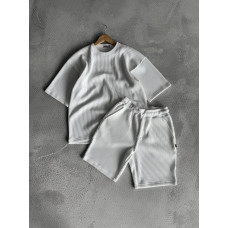 Літній oversize костюм у рубчик