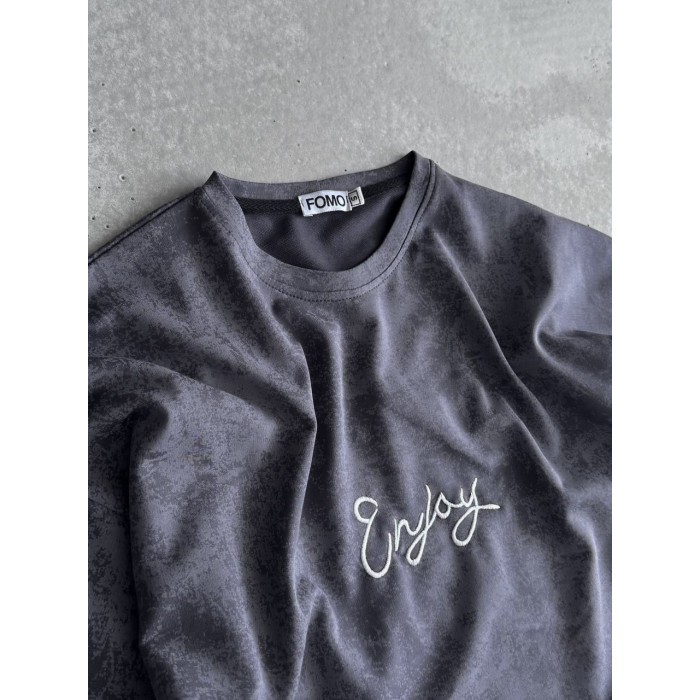 Oversize костюм з вишивкою