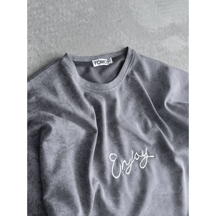 Oversize костюм з вишивкою