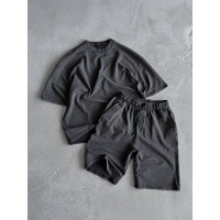 Oversize костюм з вивареної тканини