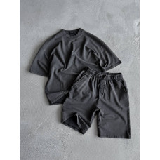 Oversize костюм з вивареної тканини