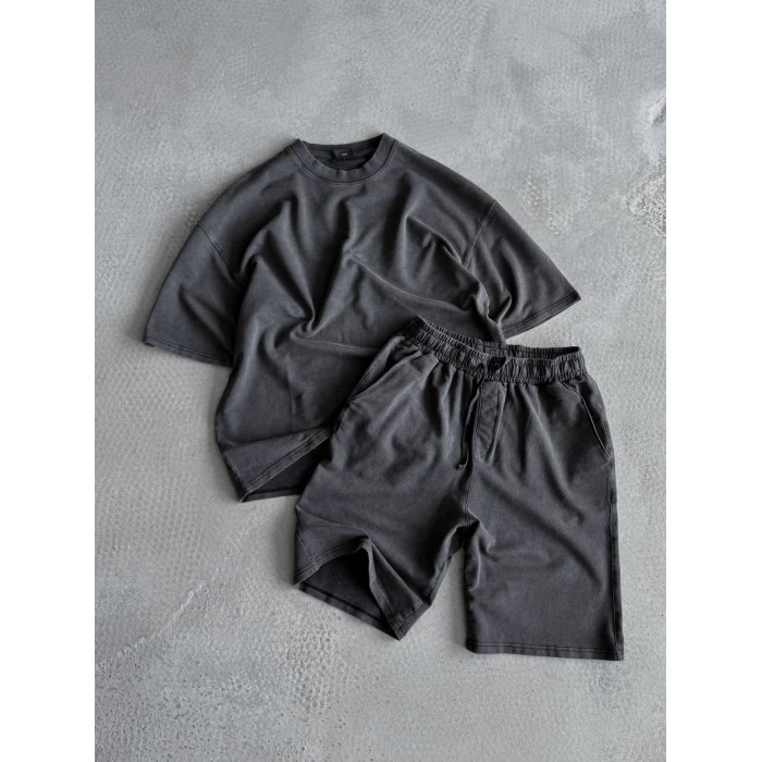 Oversize костюм з вивареної тканини