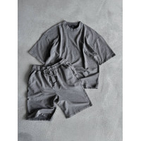 Oversize костюм з вивареної тканини