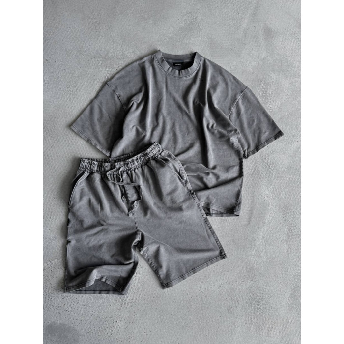 Oversize костюм з вивареної тканини