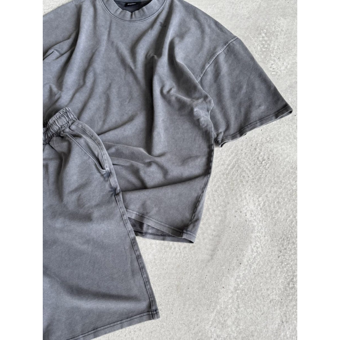 Oversize костюм з вивареної тканини