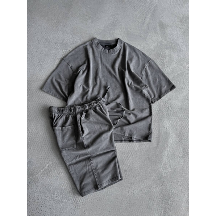 Oversize костюм з вивареної тканини