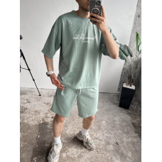 Літній oversize костюм з надписом