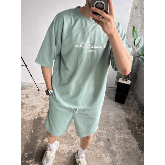 Літній oversize костюм з надписом