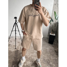 Літній oversize костюм з надписом