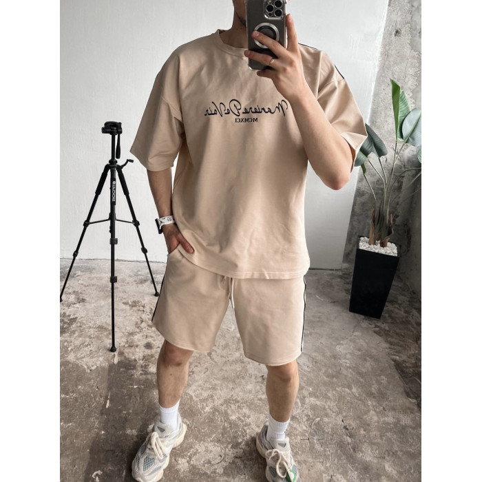 Літній oversize костюм з надписом