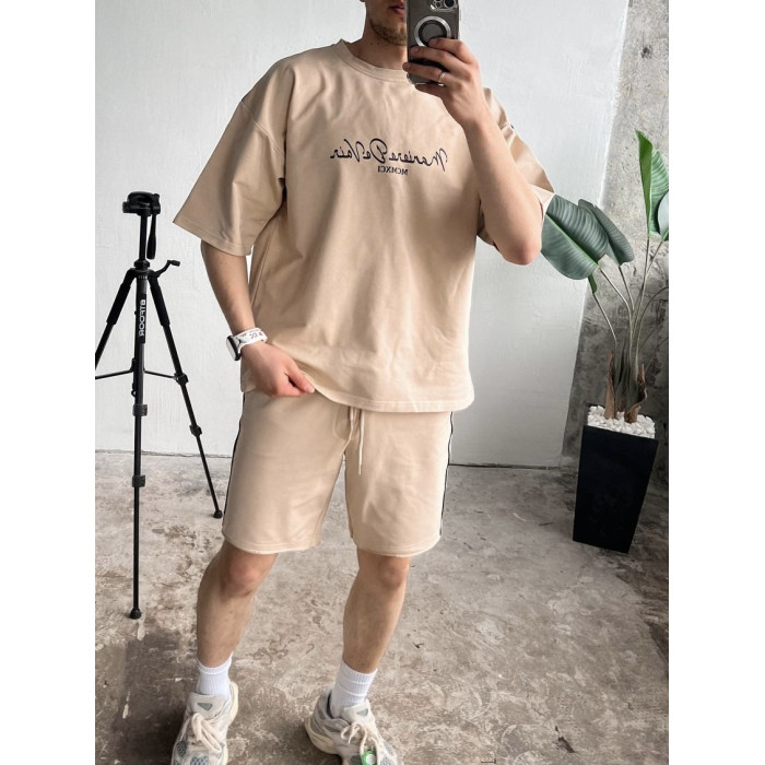 Літній oversize костюм з надписом