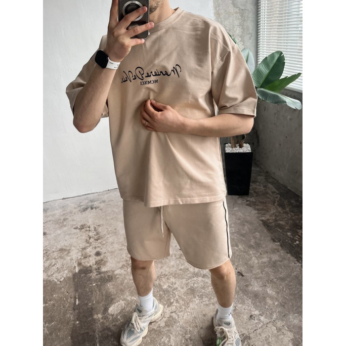 Літній oversize костюм з надписом