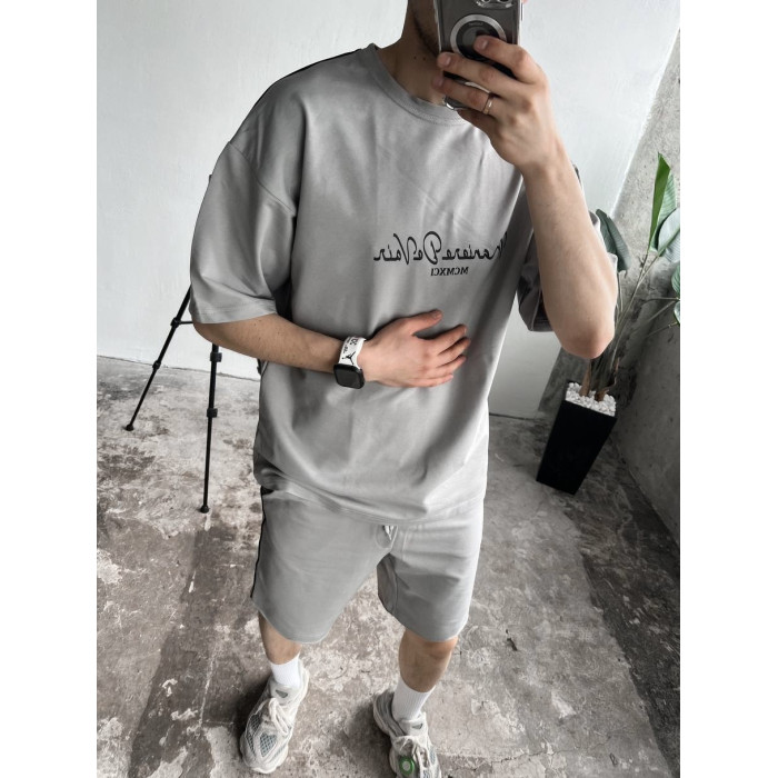 Літній oversize костюм з надписом