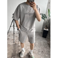 Літній oversize костюм з надписом
