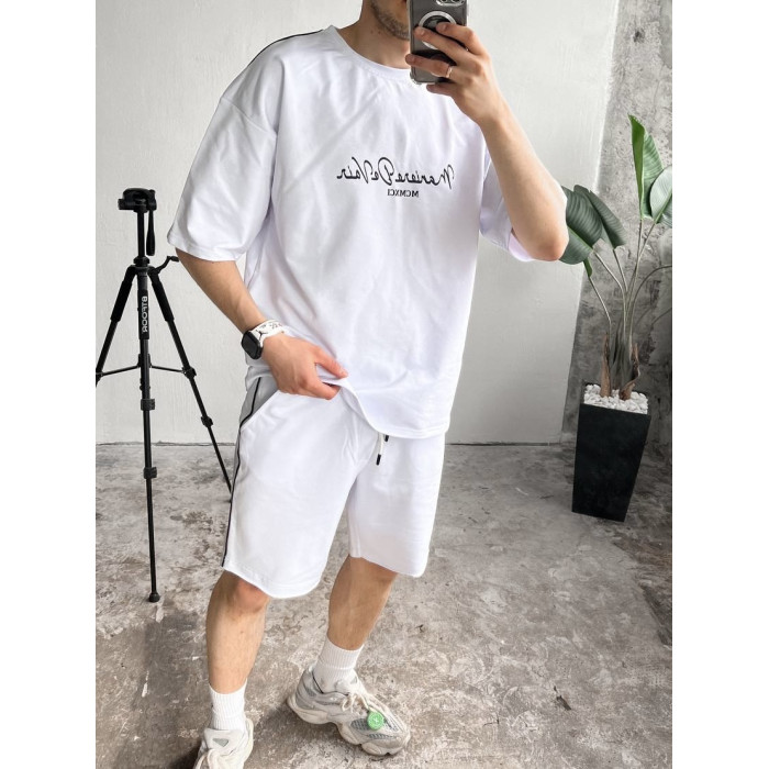 Літній oversize костюм з надписом