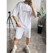 Літній oversize костюм з надписом