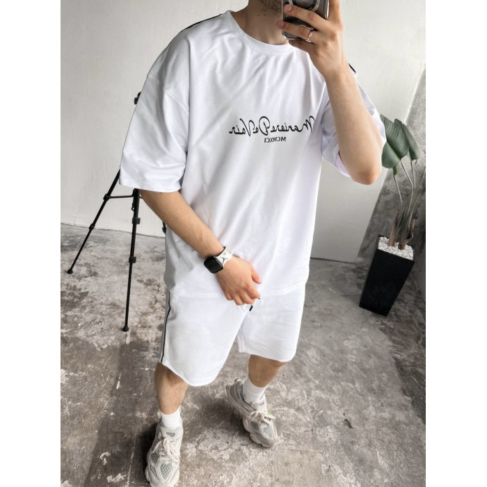 Літній oversize костюм з надписом