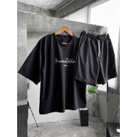 Літній oversize костюм з надписом